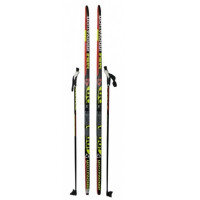 Комплект беговых лыж STC NNN (Rottefella) - 150 Wax Innovation black/red/green
