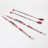 Комплект беговых лыж STC NNN (Rottefella) - 170 Wax XT Tour Red