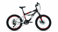 Велосипед Altair MTB FS 20 disc черный/красный рама: 14" (2022)