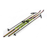 Комплект беговых лыж Sable 75 мм - 180 Step Innovation black/red/green
