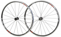 Комплект колес Shimano, R501A, 28", плоск. спицы, цв. черный