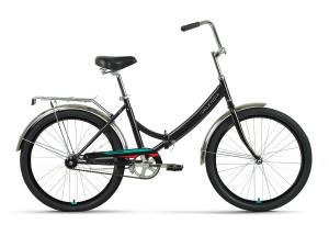 Велосипед Forward Valencia 24 1.0 черный/красный рама: 16&quot; (2022) 