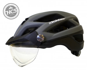 Шлем Slokker Bike Helm Penegal visor clear grey 