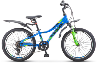 Велосипед Stels Pilot-260 Gent 20" V010 Синий/Зеленый (2021)