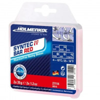 Синтетическая бесфторовая гоночная мазь Holmenkol Syntec FF Bar red 2x35 g (27114)