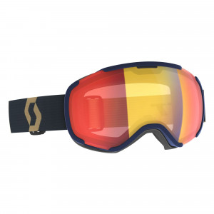 Маска Scott Faze II Goggle LS dark blue/light grey/light sensitive red chrome 