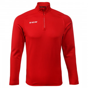 Джемпер CCM Locker Room 1/4 ZIP Sr Red 