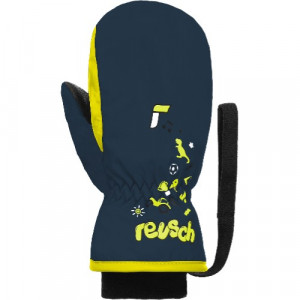 Варежки горнолыжные Reusch Kids Mitten Dress Blue/Safety Yellow 