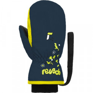 Варежки горнолыжные Reusch Kids Mitten dress blue/safety yellow 