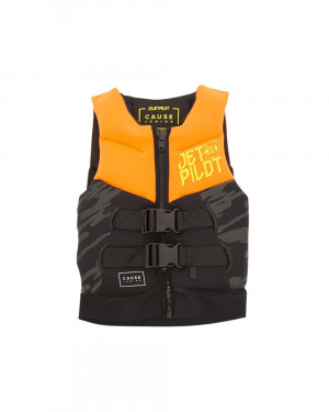 Спасательный жилет неопрен детский Jetpilot Cause Youth ISO 50N Neo Vest Orange (2019) 