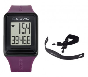 Часы спортивные SIGMA SPORT iD.GO: пульсометр, секундомер, часы. Фиолетовый 