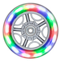 Комплект колес Globber 121 мм Light-Up Wheel Set прозрачный / подсветка красная/зеленая/синяя