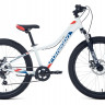 Велосипед Forward Twister 24 2.2 disc белый/красный (2021) - Велосипед Forward Twister 24 2.2 disc белый/красный (2021)