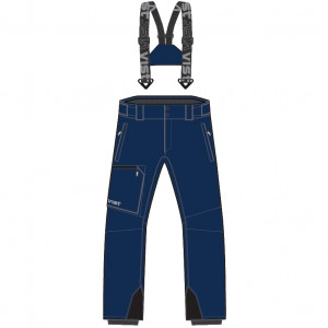 Брюки Vist Goro Insulated Full Zip Pants Junior navy-navy-black BKBK99 (2027) 