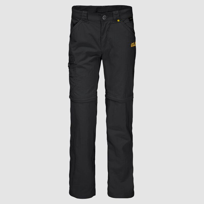 Jack Wolfskin SAFARI ZIP OFF PANTS K black 2021 HC5