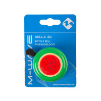Звонок M-Wave Bella 3D Арбуз 5-420138 детский D=55 мм, сталь/пластик, зеленый/красный