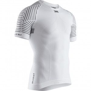 Футболка мужская X-Bionic Invent 4.0 LT Shirt Round Neck SH SL Arctic White/Dolomite Grey 