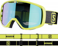 Маска Salomon Aksium Neon Yellow/Uni Mid Blue (2022)