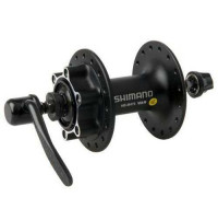 Втулка передняя Shimano M475, 32 отверстия, 6-болтов, QR, черная