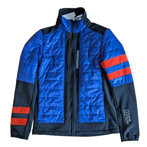 Куртка-виндстоппер One More 401 Man Eco-Padded Softshell Jacket e-blue/black/p.orange 0U401ZG-3ABD 