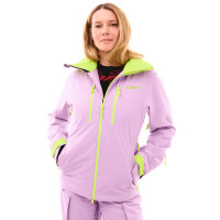 Куртка горнолыжная утепленная Dragonfly Gravity Woman purple/lime
