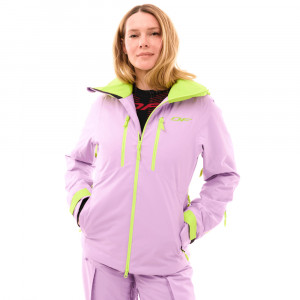 Куртка горнолыжная утепленная Dragonfly Gravity Woman purple/lime 