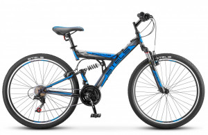 Велосипед Stels Focus V 26&quot; 18-sp V030 темно-синий/синий (2019) 