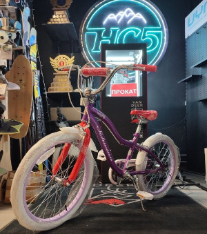 Велосипед Schwinn ELM 20" purple/white (20", белая резина) 