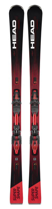 Горные лыжи Head Supershape e-Rally SF-PR black/neon red + крепление PRD 12 GW BRAKE 85 [F] (2023)