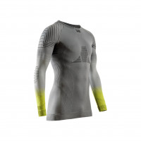 Термофутболка X-Bionic Invent Graphics Shirt LS Men rhino grey/light grey/canary G816
