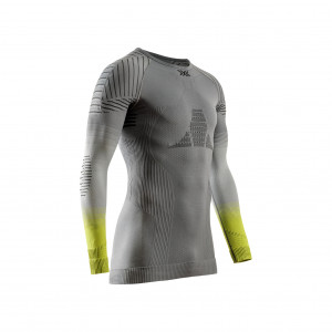 Термофутболка X-Bionic Invent Graphics Shirt LS Men rhino grey/light grey/canary G816 