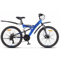 Велосипед Stels Focus MD 24" V010 (м) синий/черный рама: 16" (2025)