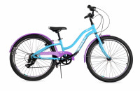 Велосипед Dewolf Wave 24" teal/white/purple (2022)