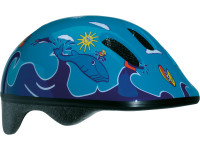 Шлем детский BELLELLI Сине-голубой с дельфинами, М (52-57 cm)