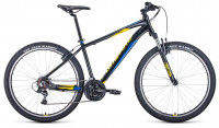 Велосипед Forward Apache 27.5 1.0 черный/желтый (2021)