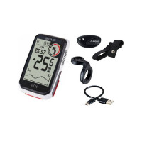 Велокомпьютер Sigma ROX 4.0 Sensor Set 4-001065 30 функций, с датчиком пульса, каденса и скорости, GPS, BLUETOOTH (Android, IOS), белый