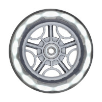 Комплект колес Globber 121 мм Light-Up Wheel Set прозрачный / подсветка белая