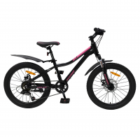 Велосипед Avenger A201DW 20" черный/розовый рама: 11" (2026)