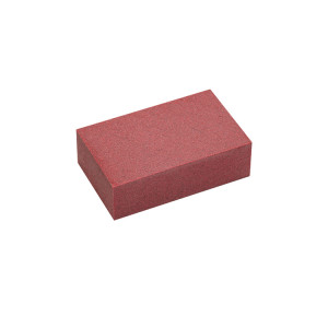 Резиновый блок для полировки кантов Snoli Rubber Edge Polishing 65x40x20 мм мелкий красный (204) 
