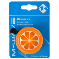 Звонок M-Wave Bella 3D Апельсин 5-420139 детский D=55 мм, сталь/пластик, оранжевый