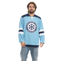 Хоккейный свитер ХК Сибирь голубой 260661