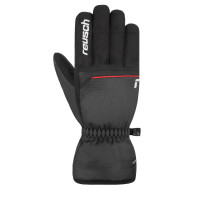 Перчатки Reusch Snow King black/black melange/fire red