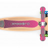 Трехколесный самокат Globber Primo Foldable Wood Lights розовый - Трехколесный самокат Globber Primo Foldable Wood Lights розовый