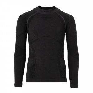 Футболка детская с длинным рукавом Accapi Ergowool Long Sleeve Shirt iron/black (WA721-6799) 