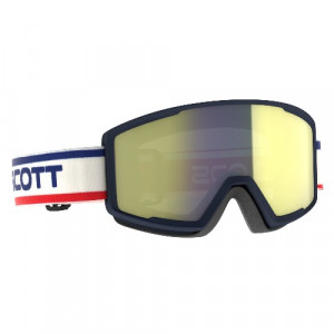 Маска Scott Factor Pro Goggle beige/blue/enhancer yellow chrome 