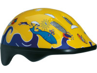 Шлем детский BELLELLI желто-синий с дельфинами, М (52-57 cm)