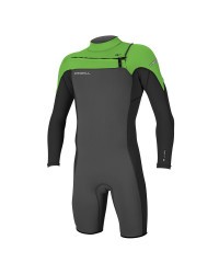 Гидрокостюм мужской короткий длинный рукав O'Neill HAMMER 2MM CHEST ZIP L/S SPRING GRAPH/BLACK/DAYGLO (4928 CQ5)