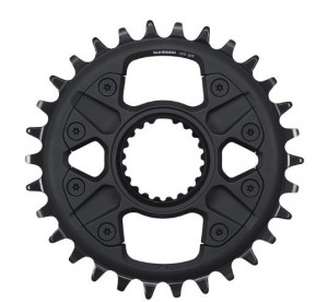 Звезда передняя SHIMANO, для FC-M6100-1, 30T, черный 
