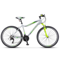 Велосипед Stels Miss-5000 V 26" V050 серебристый/салатовый (2018)