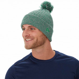 Шапка Bauer / New Era Team Marl Pom Knit heater grey/green (1057019) 